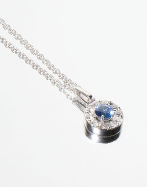 14KT White Gold and Sapphire Necklace 14KT White Gold and Sapphire Necklace
