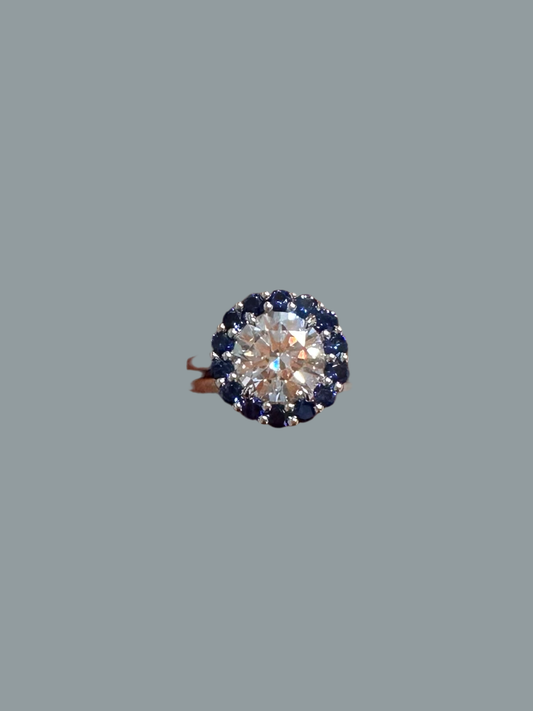 2.67cts round lab grown