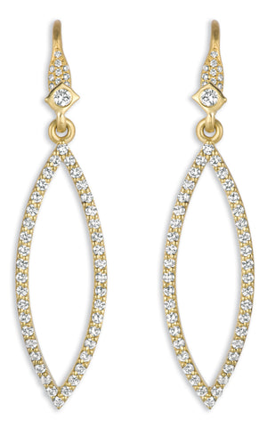 Diamond hanging earrings Diamond hanging earrings