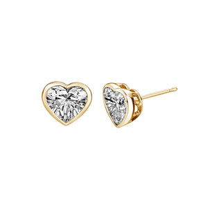 Lab Grown Bezel Hearts Lab Grown Bezel Hearts