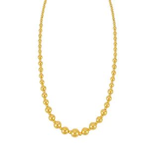 14K Yellow Gold Graduated Bead Pallina Chain 18" 14K Yellow Gold Graduated Bead Pallina Chain 18"