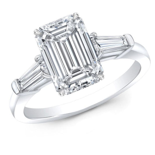 4.45cts E VVS Lab grown ring