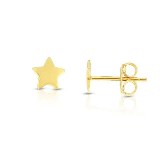 14kt yellow gold stars