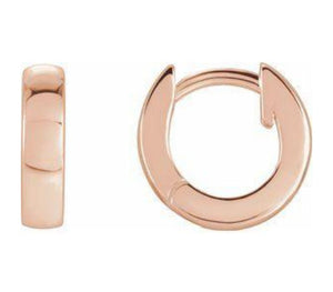 14K Rose 9.5 mm Huggies 14K Rose 9.5 mm Huggies