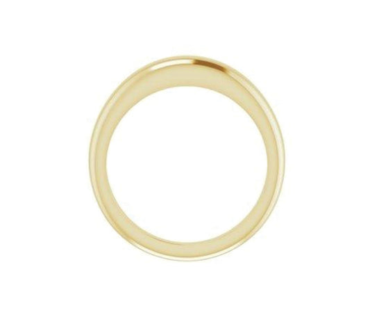 14K Yellow 4 mm Petite Dome Ring