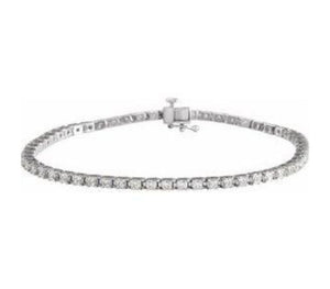 14K White 5.00cts Diamond lab grown 7 inches Bracelet 14K White 5.00cts Diamond lab grown 7 inches Bracelet