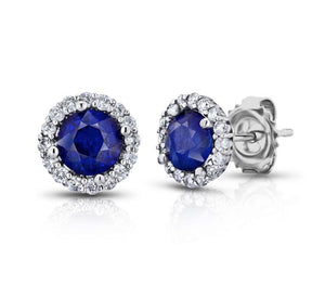 Blue Sapphire Dia Earrings Blue Sapphire Dia Earrings