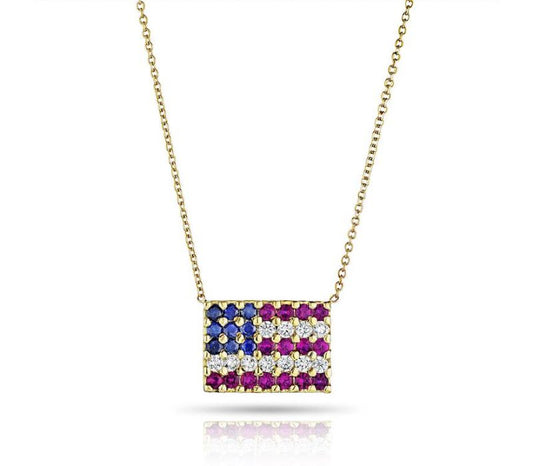 American Flag Necklace