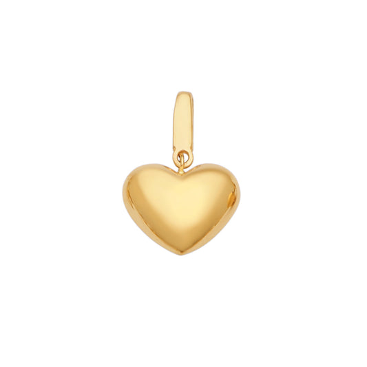 14KT Yellow Heart Ball Pendant