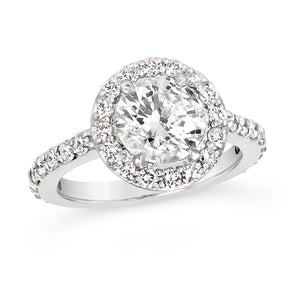 Diamond platinum engagement 1.35cts Diamond platinum engagement 1.35cts